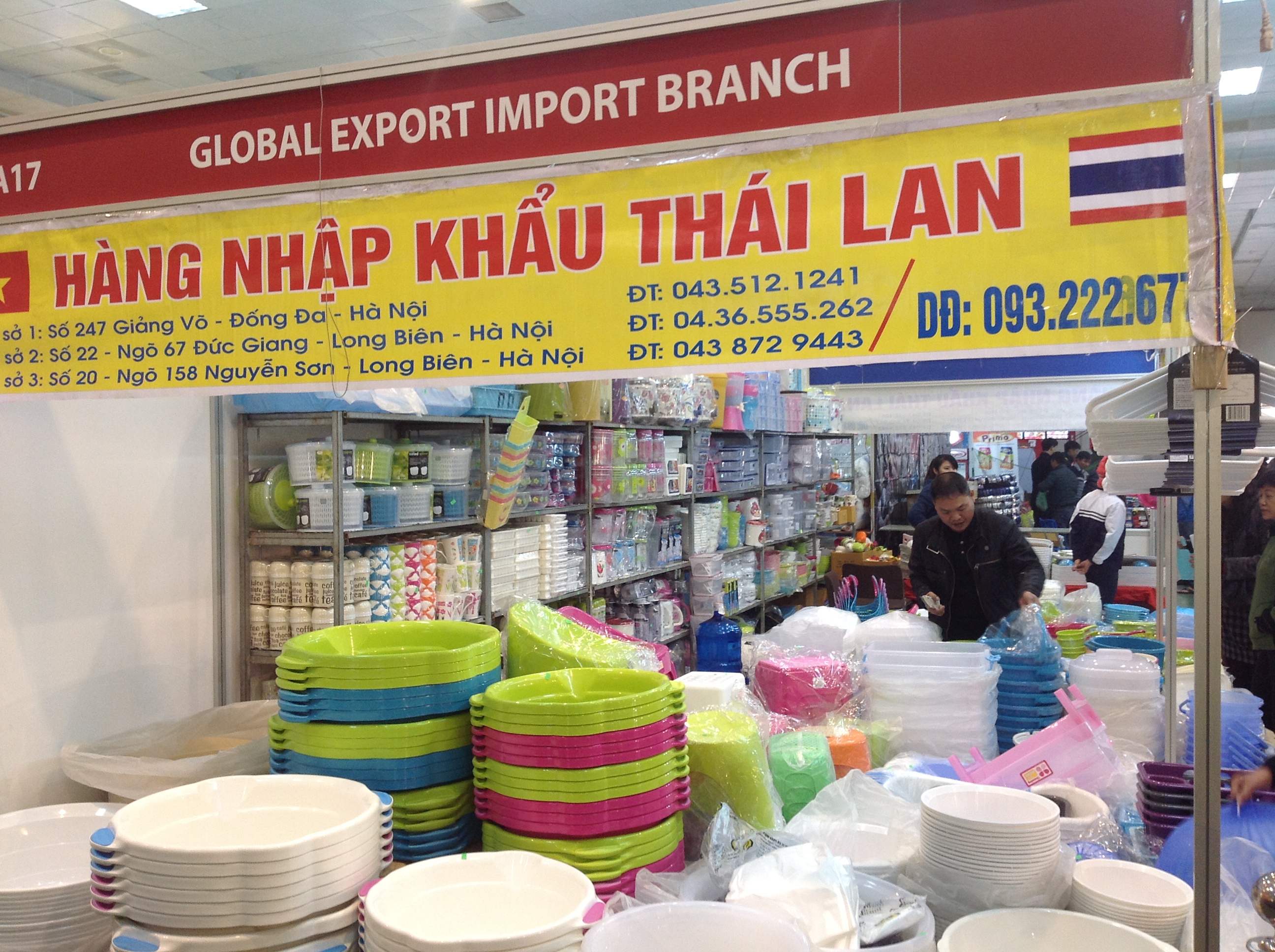 Thai products on display in Hanoi